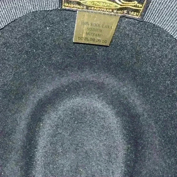 DORFMAN PACIFIC MEN’S WOOL FELT SNAP BRIM, BLACK medium. - Picture 4 of 6